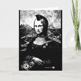 Mona Mohawk-gratulationskort Kort