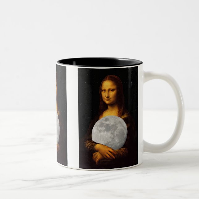 Mona Moona Lisa Två-Tonad Mugg (Höger)