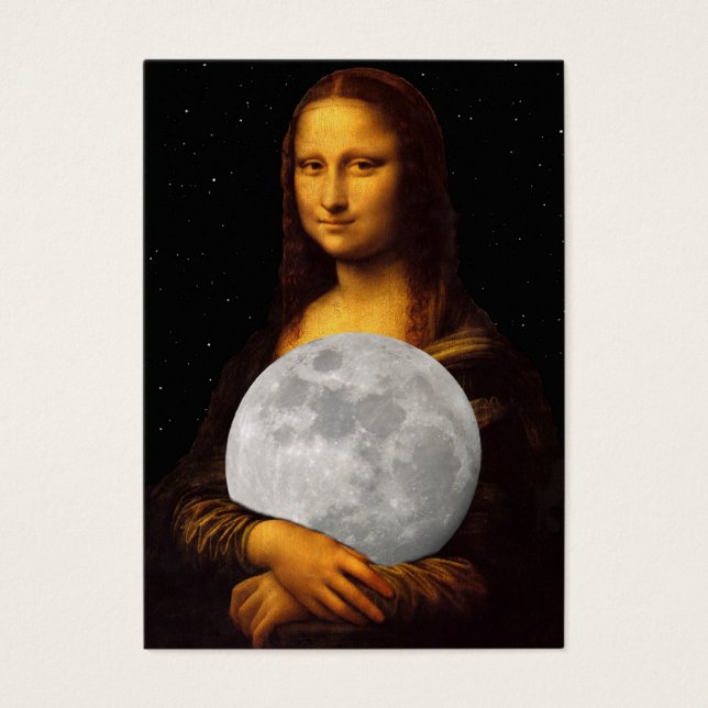 Mona Moona Lisa Visitkort (Framsidan)