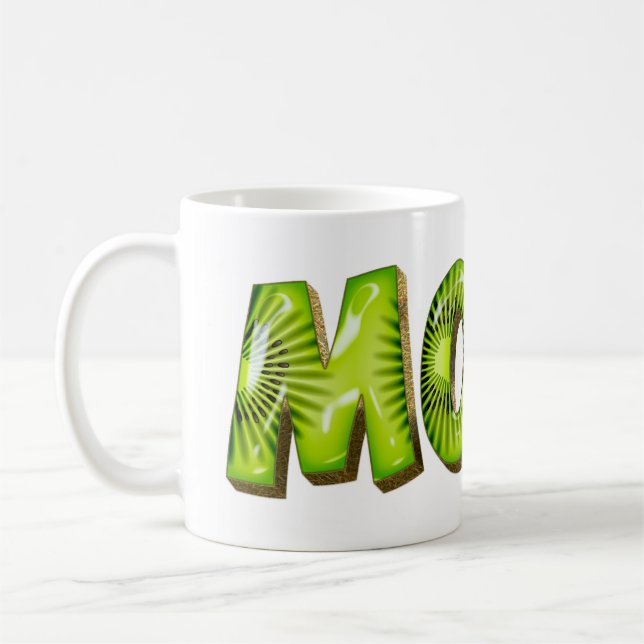 Mona Name Kiwi Style Tasse Teetasse Kaffeetasse Kaffemugg (Vänster)