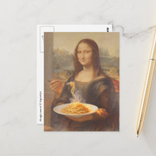Mona och hennes Spaghetti Vykort