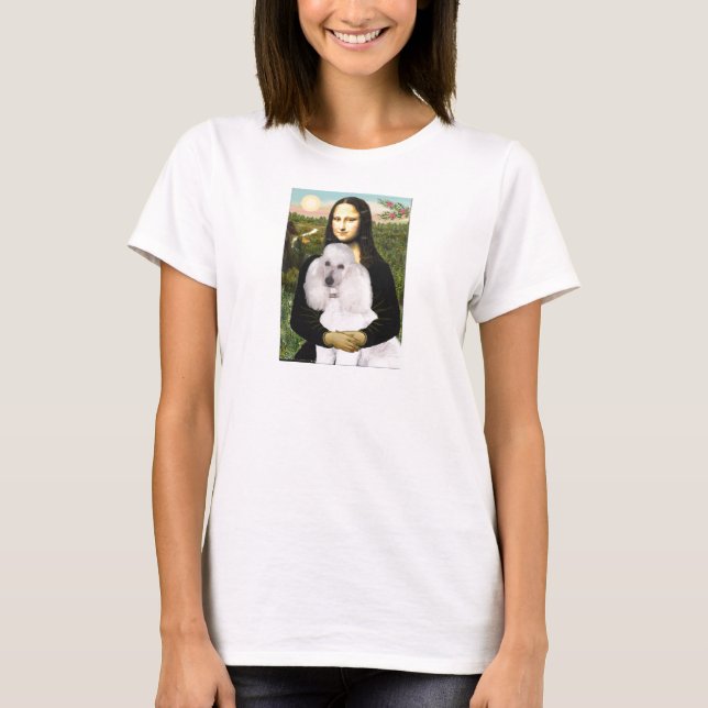 Mona-Pood-White-Standard Puddel T-shirt (Framsida)