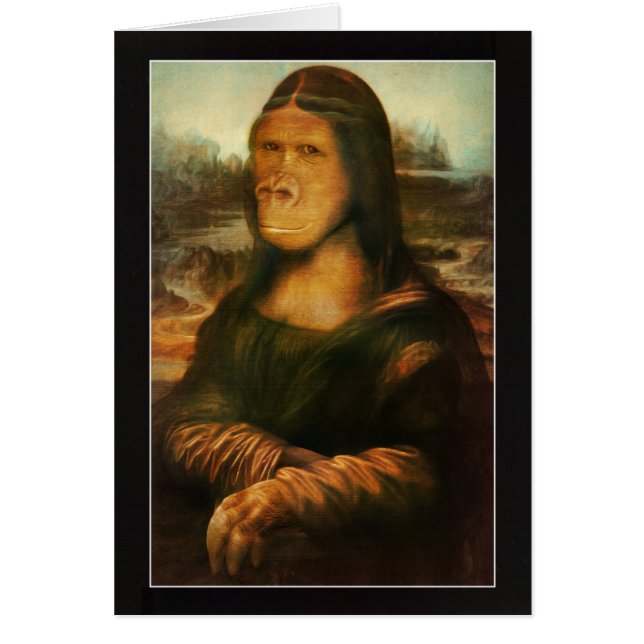 Mona Rilla alias Mona Lisa Hälsningskort (Framsidan)