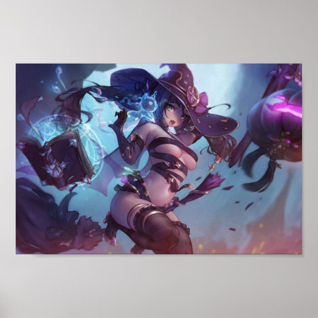 Mona som häxkontur poster (Framsidan)