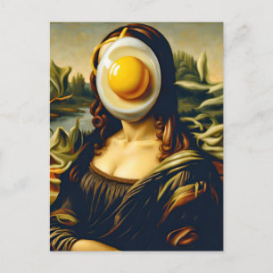 Mona Sunnyside Up Egg Funny Vykort