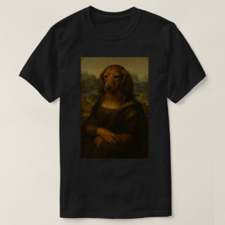 Mona Woofsa - Renaissance Dachshund Art T Shirt