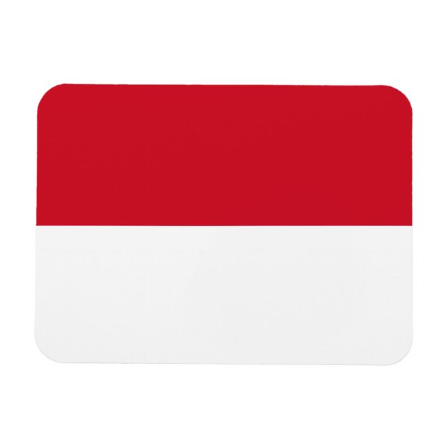Monacan Flagga Magnet (Horisontell)