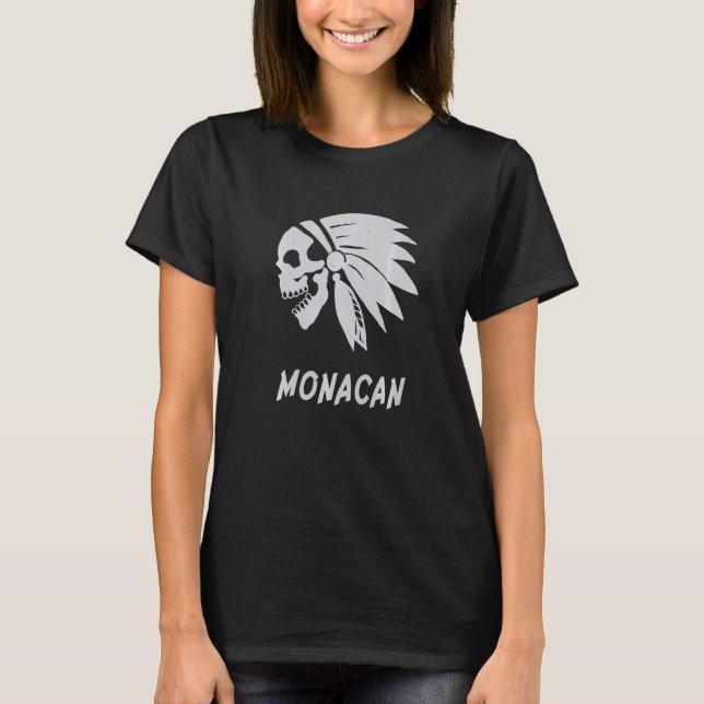 Monacan Native American Indian Born Freedom Evil S T Shirt (Framsida)