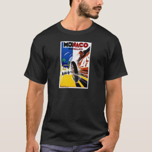 Monaco 1931 grand prix - vintagetävlingaffisch tee