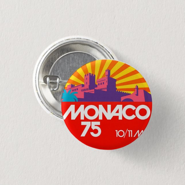 Monaco 75-knapp knapp (Framsida & baksida)
