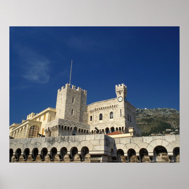 Monaco, Cote d'Azur, Furstepalats. Poster (Framsidan)