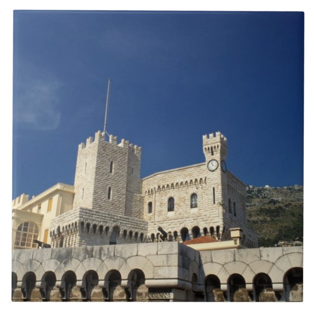 Monaco, Cote d'Azur, prins Palace. Kakelplatta (Framsidan)