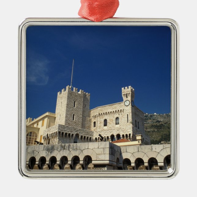 Monaco, Cote d'Azur, Prinsens palats. Julgransprydnad Metall (Framsidan)