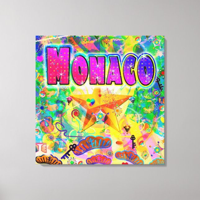 Monaco Epoch Hour-Kanvastrycket Canvastryck (Framsida)