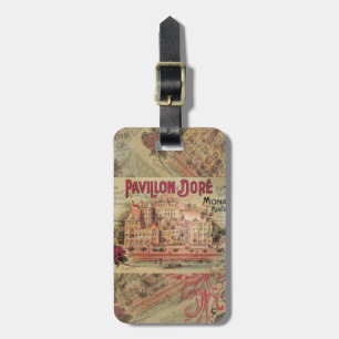 Monaco Fancy Vintage Franska Rivieran Frankrike Bagagebricka
