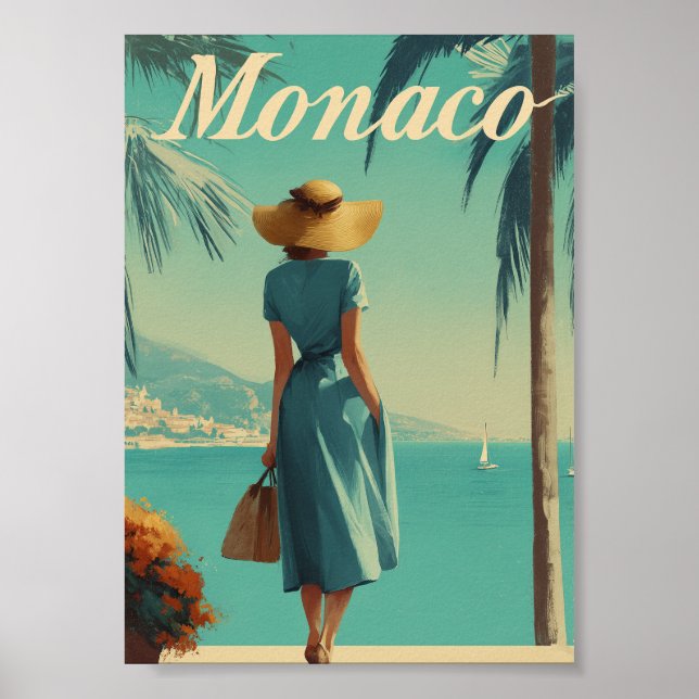 Monaco fashion vintage  poster (Framsidan)