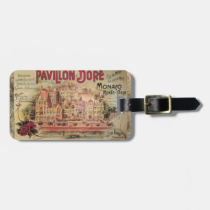Monaco Finare Vintage Fransk Riviera Frankrike Bagagebricka