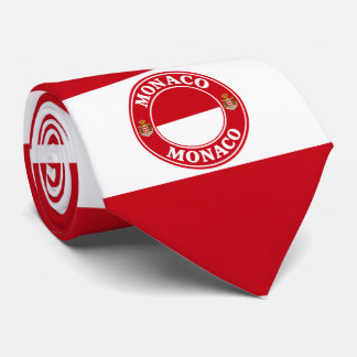 Monaco flagg halsduk, snygg Monaco bandana. Slips