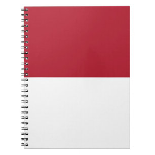 Monaco flagga anteckningsbok
