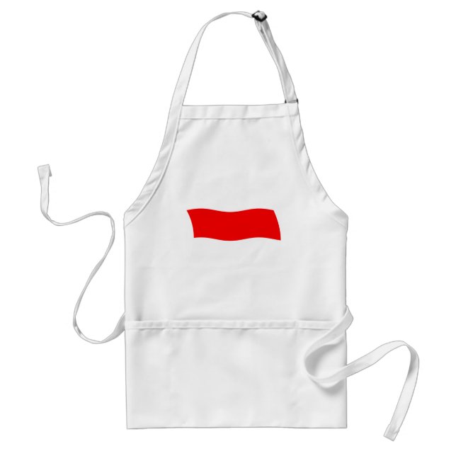 Monaco Flagga Apron Förkläde (Framsidan)