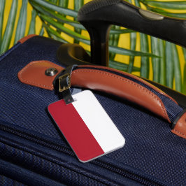 Monaco flagga bagagebricka