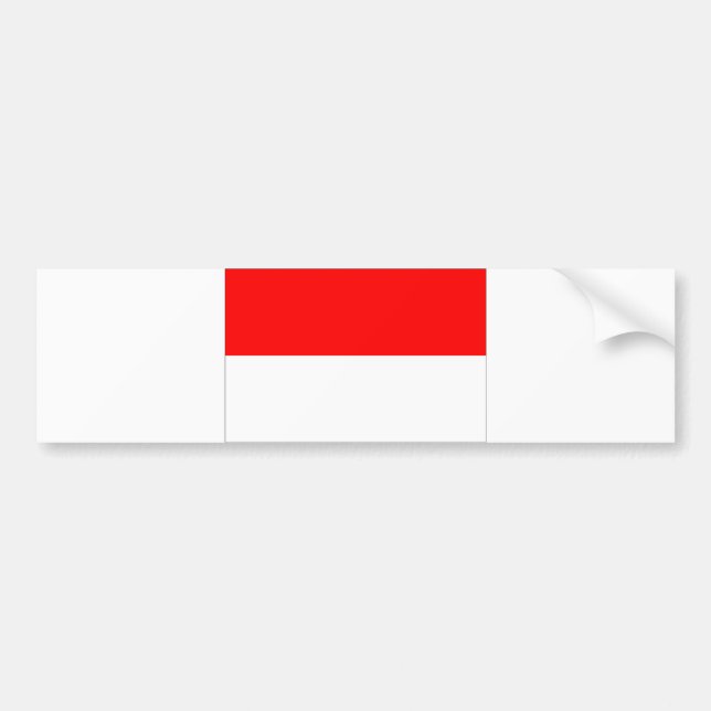 Monaco flagga bildekal (Framsidan)