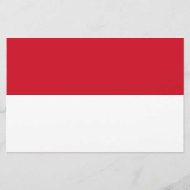 Monaco-flagga Brevpapper (Framsida)