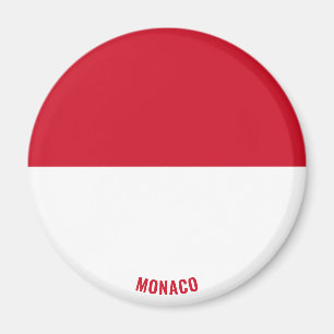 Monaco Flagga Charming Patriotic Magnet
