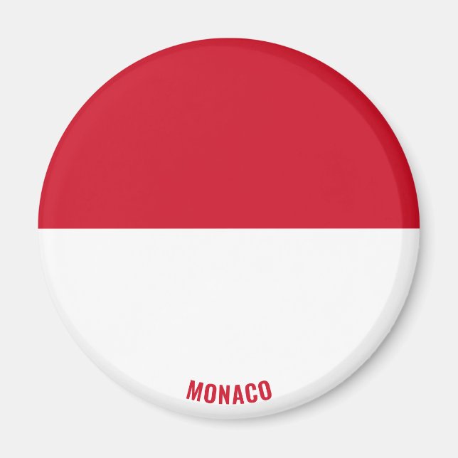 Monaco Flagga Charming Patriotic Magnet (Framsidan)