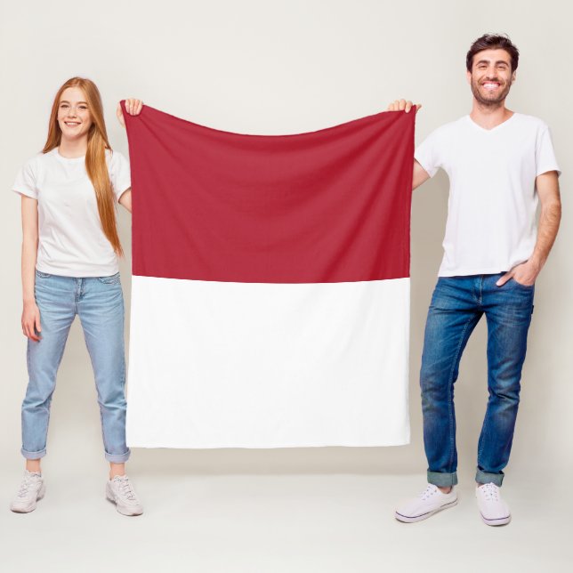 Monaco flagga fleecefilt (På plats)