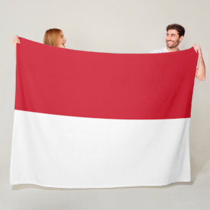 Monaco-flagga Fleecefilt