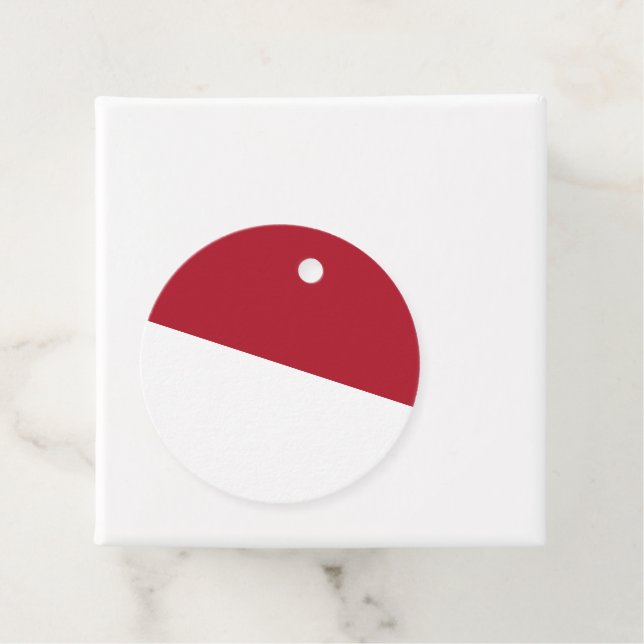 Monaco flagga gåvor etiketter (På plats)