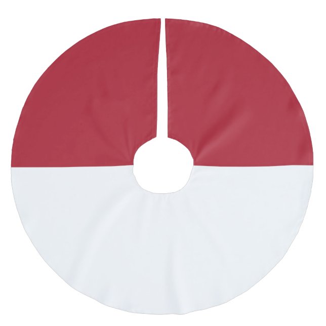 Monaco flagga julgransmatta borstad polyester (Framsidan)