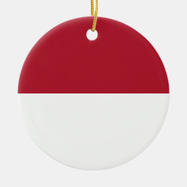 Monaco flagga julgransprydnad keramik (Framsidan)