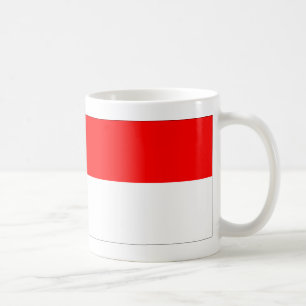 Monaco flagga kaffemugg