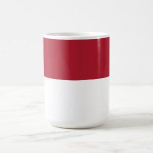 Monaco flagga kaffemugg