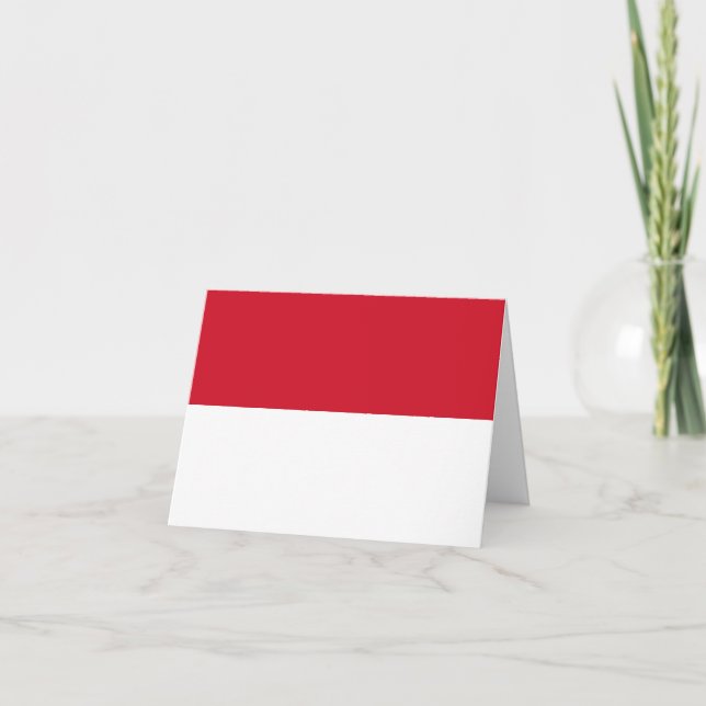 Monaco Flagga Kort (Framsida)