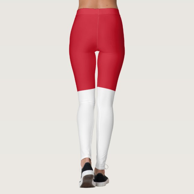 Monaco-flagga Leggings (Baksida)