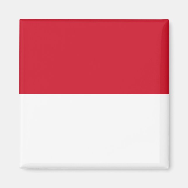 Monaco-flagga Magnet (Framsidan)