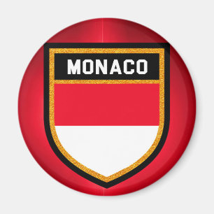 Monaco flagga magnet