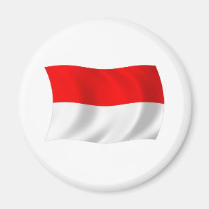 Monaco Flagga Magnet