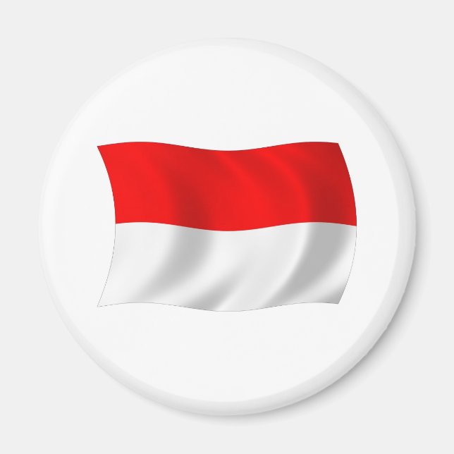 Monaco Flagga Magnet (Framsidan)