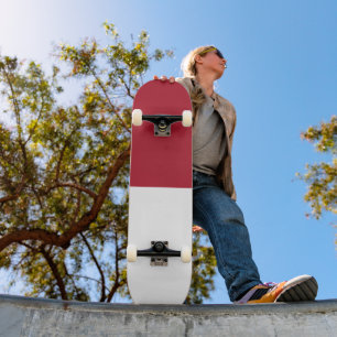 Monaco flagga mini skateboard bräda 18,5 cm