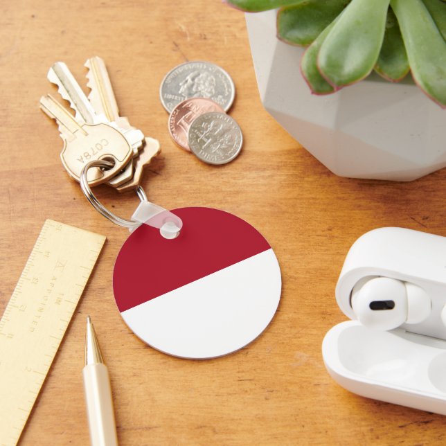 Monaco flagga nyckelring (Skrivbord)