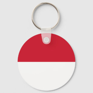 Monaco-flagga Nyckelring