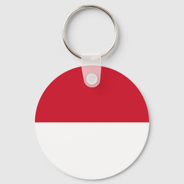 Monaco-flagga Nyckelring (Framsida)