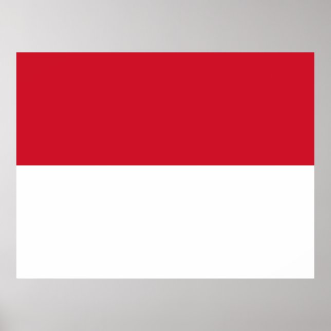 Monaco-flagga Poster (Framsidan)