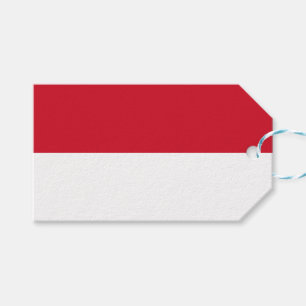 Monaco-flagga Presentetikett