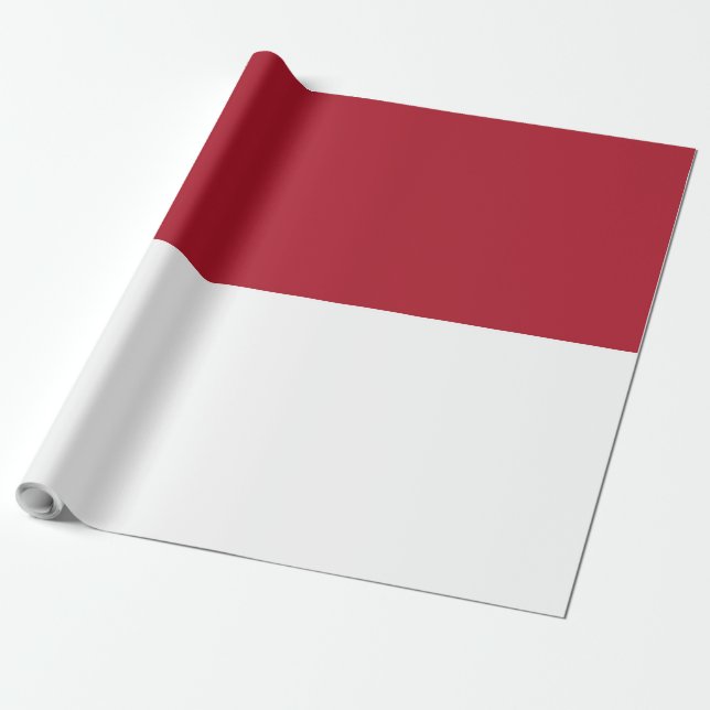 Monaco flagga presentpapper (Utrullad)