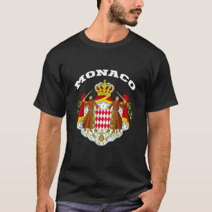 Monaco Flagga souvenir Monte Carlo T Shirt